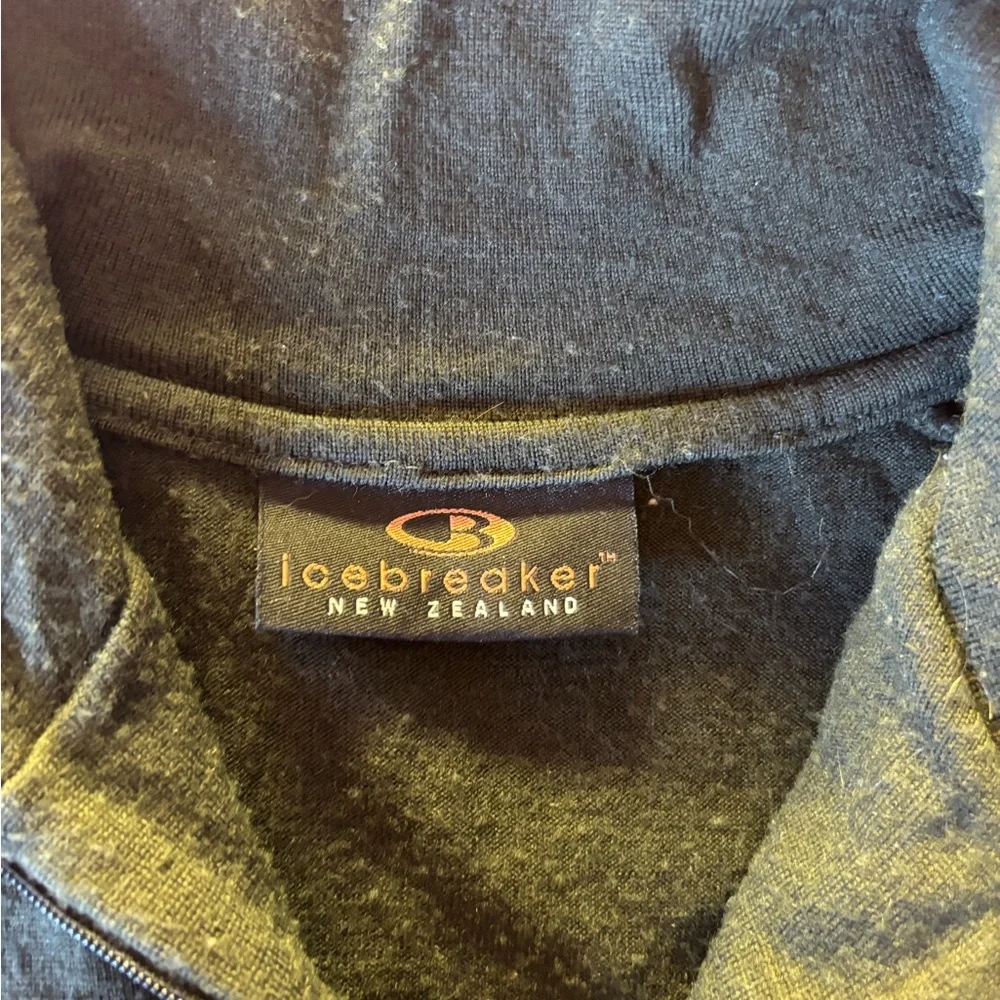 Icebreaker Quarter Zip Wool Thermal Top M - Picture 4 of 6